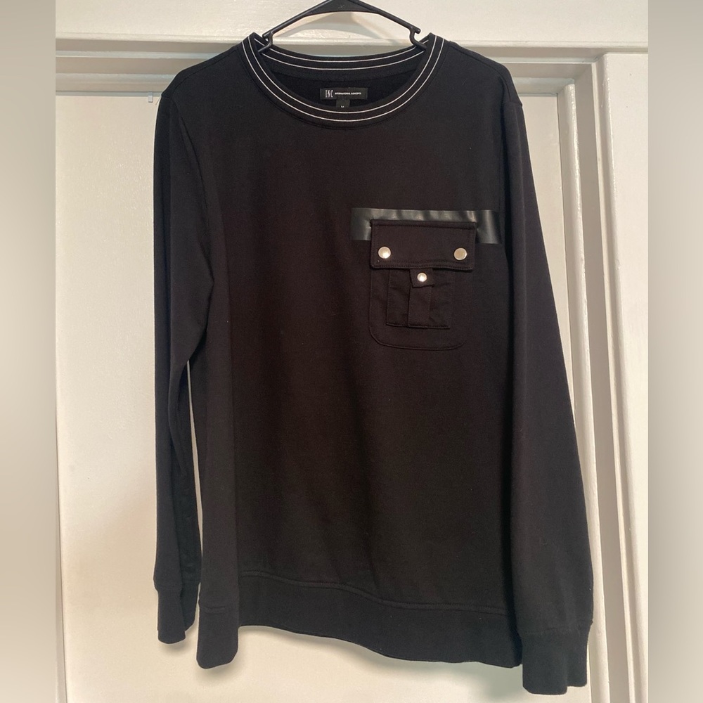 INC black long sleeve shirt size Medium